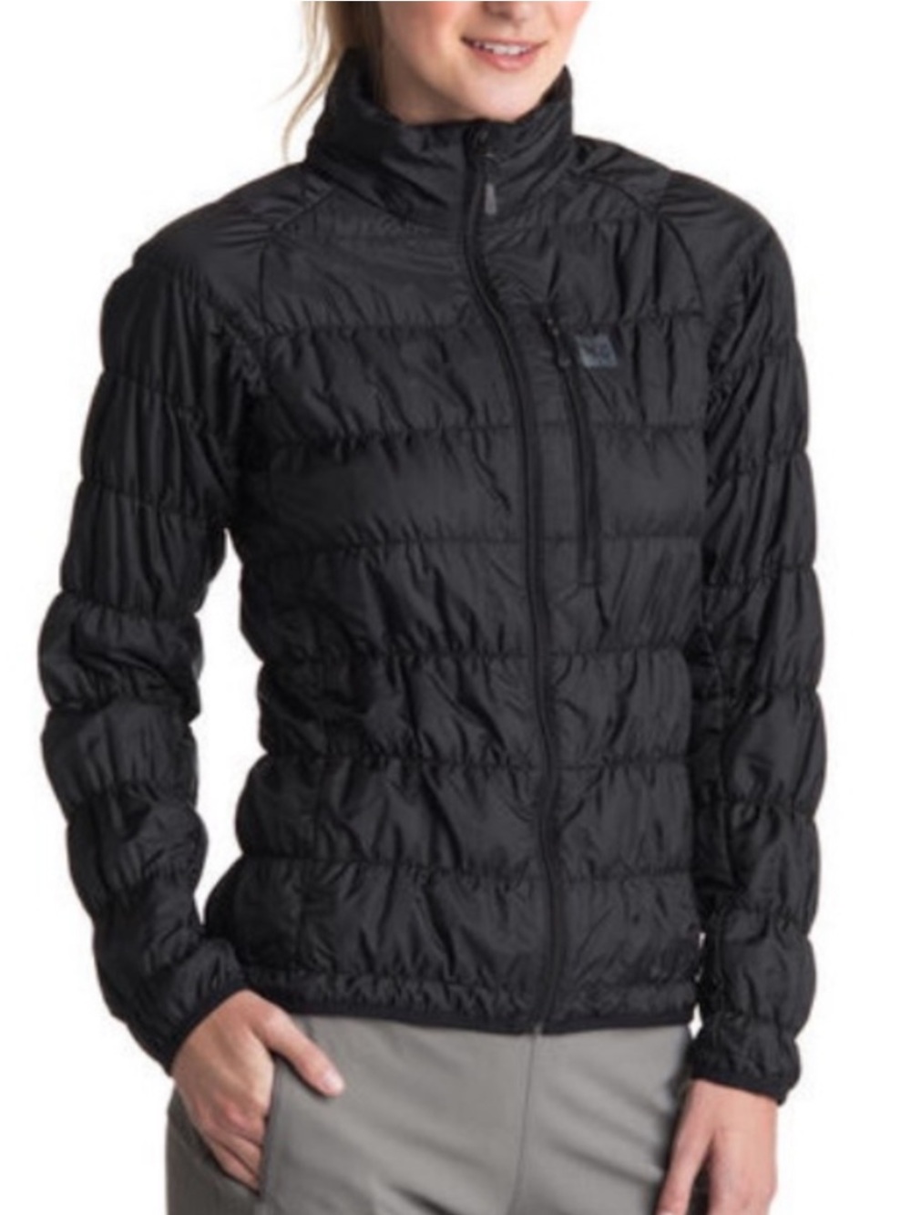 MEC Uplink Primaloft Ruched Puffer Jacket in Black Women’s Outdoor Hiking